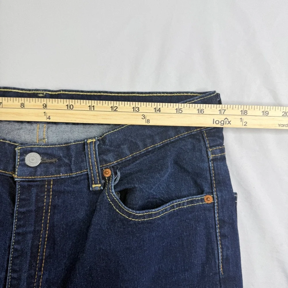 Levis 550 Relaxed Fit Tapered Leg Dark Indigo Jeans Mens 36x32 S40196